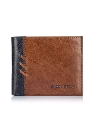 New Design Buffalo Leather Wallet with Zip Coin Compartment(LWO17NC-X)