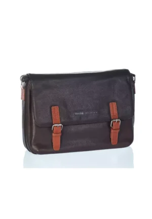 Urban Light Pebble Grained Leather Messenger(B11310-BRN)