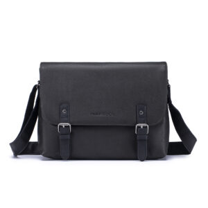 ENZODESIGN Flap Over Leather Messenger (B10272-BRN)