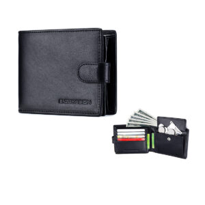 Italian Leather Made Tab Wallet with Coin Pocket (LWG19B-PM)
